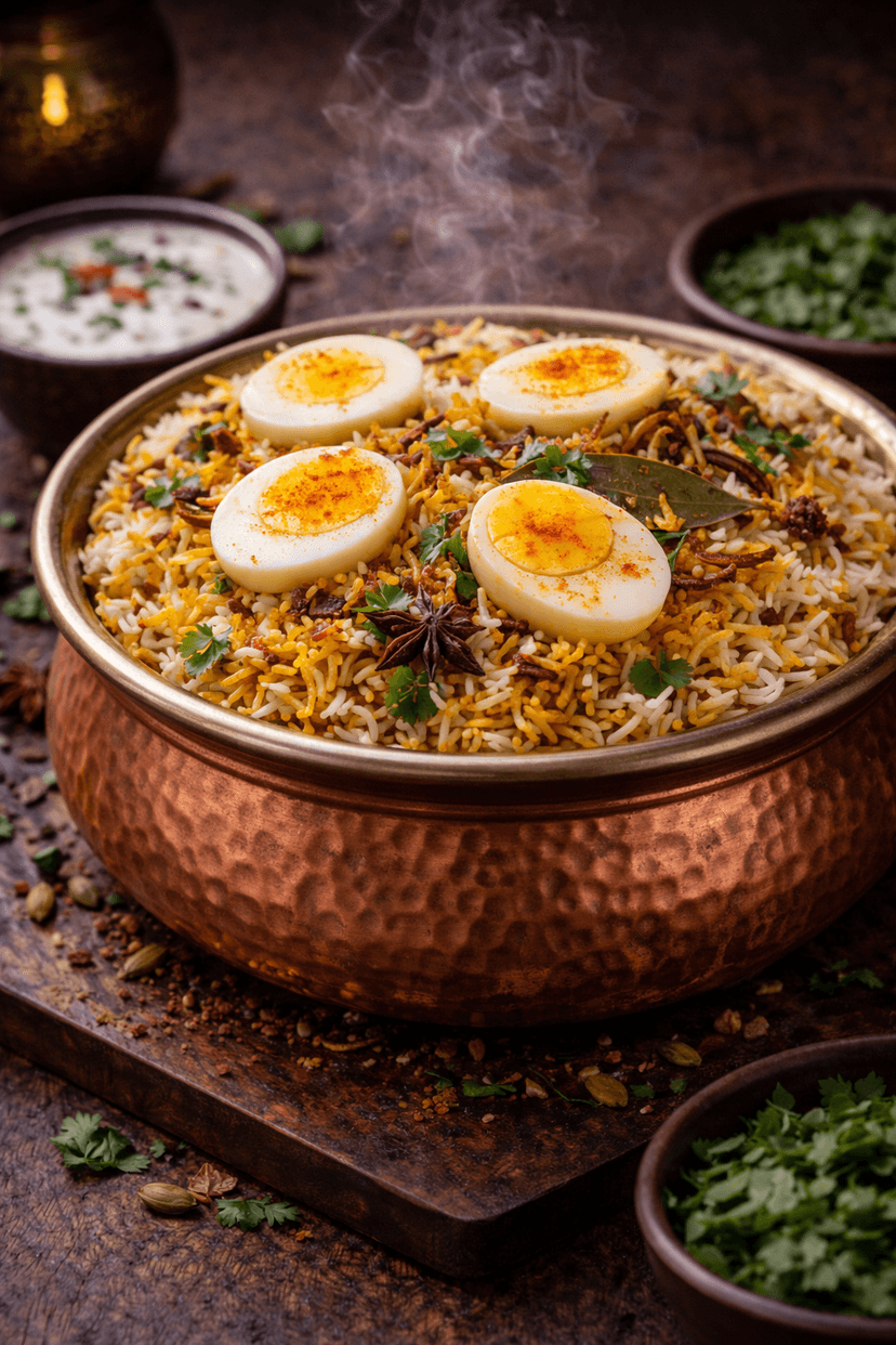 Egg Dum Biryani