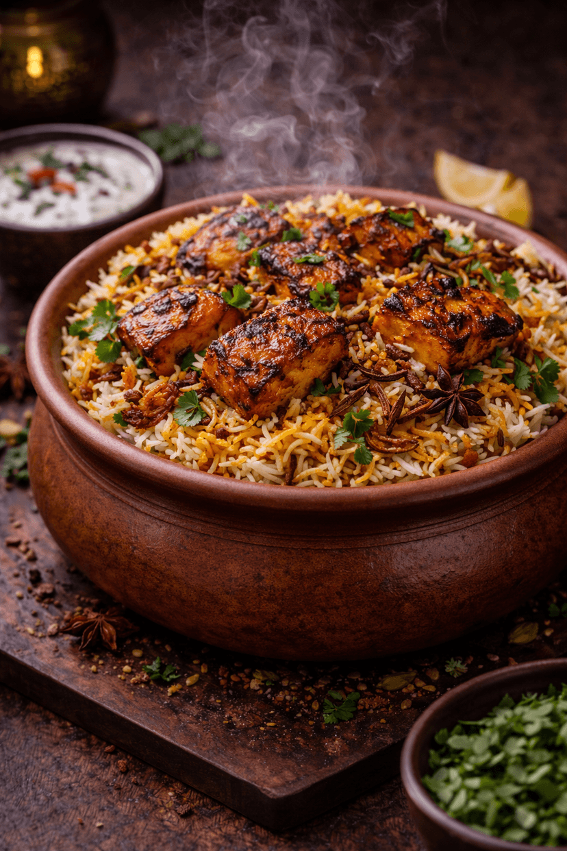 Fish Tikka Biryani