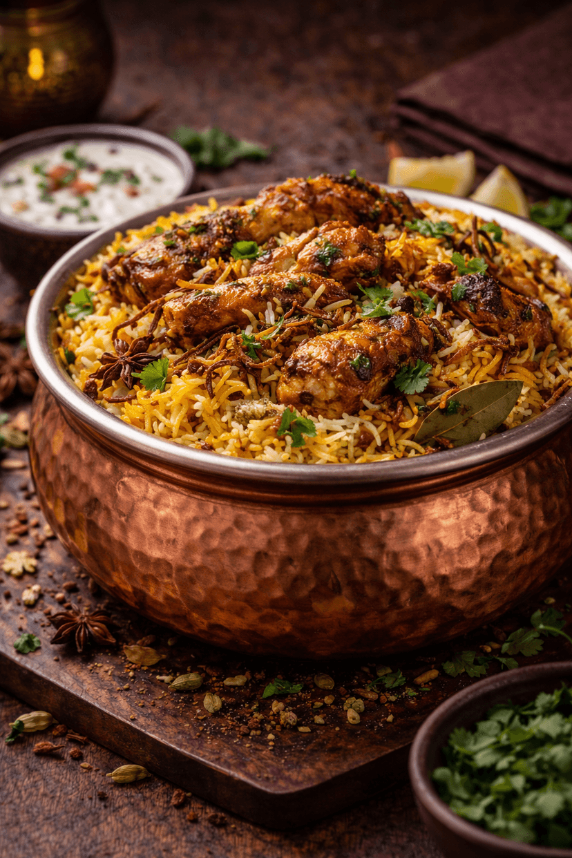 Hyderabadi Chicken Biryani