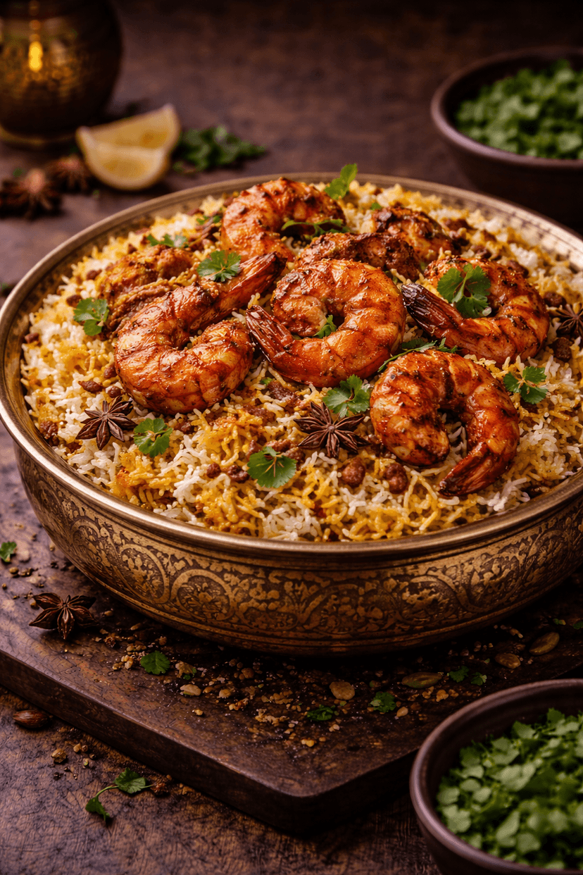 Succulent Prawn Biryani